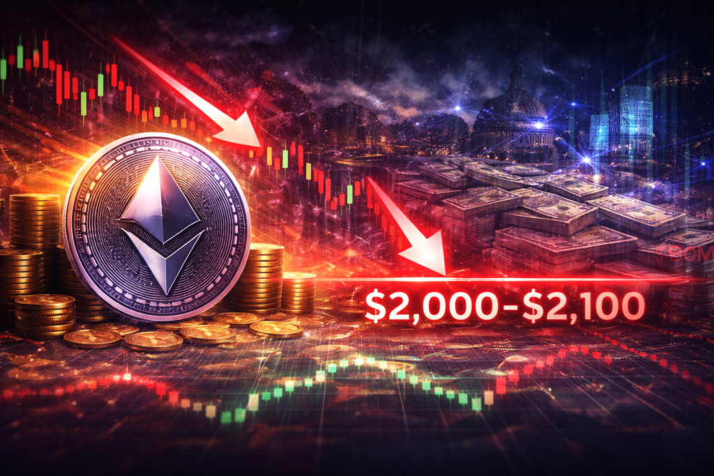 Ethereum Market Update: ETH Slides Toward Critical Support as Selling Pressure Intensifies